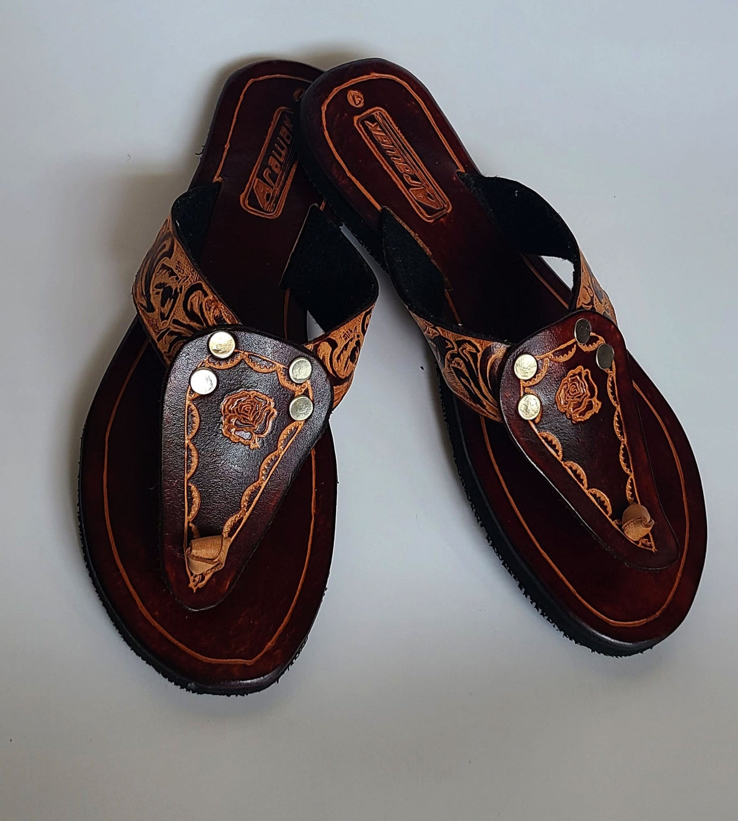 100% Women's Leather Slippers (Shield Top)
